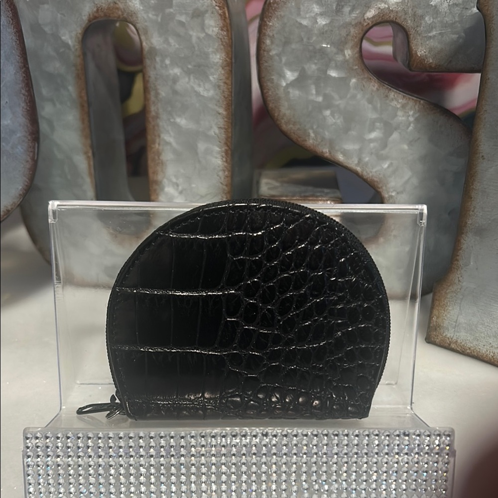 Brighton Crocodile Pattern Heart Coin Purse - Picture 2 of 4